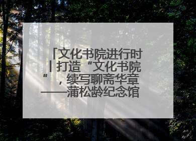 文化书院进行时丨打造“文化书院”，续写聊斋华章——蒲松龄纪念馆活态传承之道