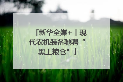 新华全媒+丨现代农机装备驰骋“黑土粮仓”