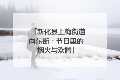 新化县上梅街道向东街：节日里的烟火与欢腾
