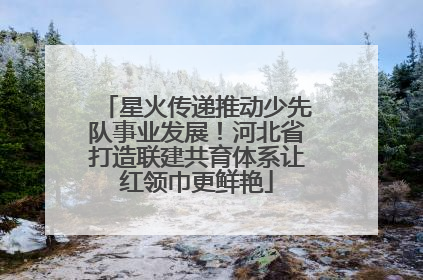 星火传递推动少先队事业发展！河北省打造联建共育体系让红领巾更鲜艳