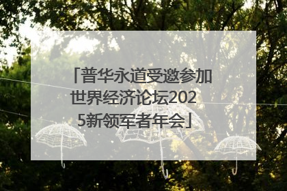 普华永道受邀参加世界经济论坛2025新领军者年会