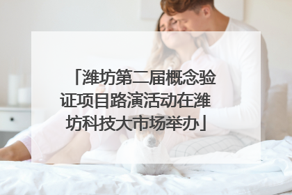 潍坊第二届概念验证项目路演活动在潍坊科技大市场举办