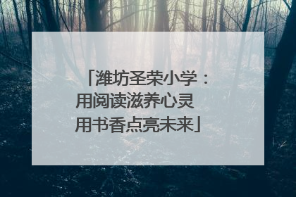 潍坊圣荣小学：用阅读滋养心灵 用书香点亮未来