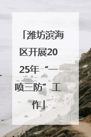 潍坊滨海区开展2025年“一喷三防”工作