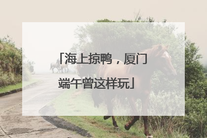 海上掠鸭，厦门端午曾这样玩