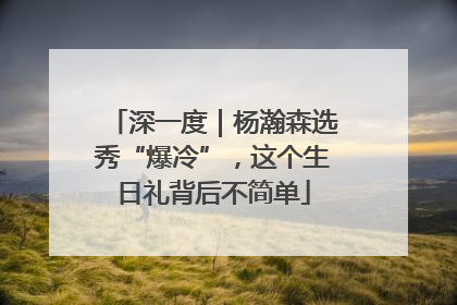 深一度｜杨瀚森选秀“爆冷”，这个生日礼背后不简单