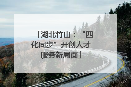 湖北竹山：“四化同步”开创人才服务新局面