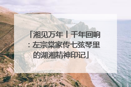 湘见万年丨千年回响：左宗棠家传七弦琴里的湖湘精神印记