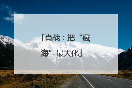 肖战：把“藏海”最大化