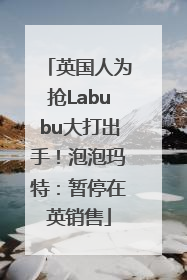 英国人为抢Labubu大打出手！泡泡玛特：暂停在英销售
