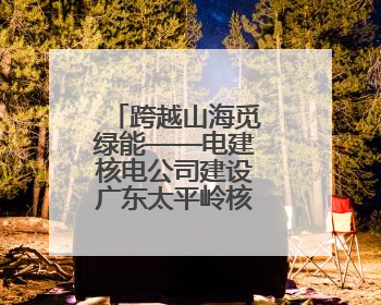 跨越山海觅绿能——电建核电公司建设广东太平岭核电项目侧记