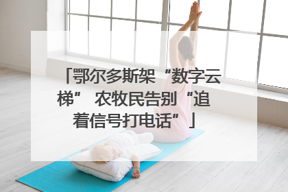 鄂尔多斯架“数字云梯” 农牧民告别“追着信号打电话”