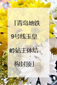 青岛地铁9号线玉皇岭站主体结构封顶