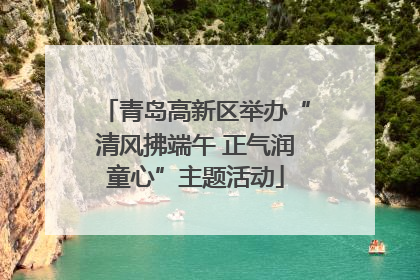 青岛高新区举办“清风拂端午 正气润童心”主题活动