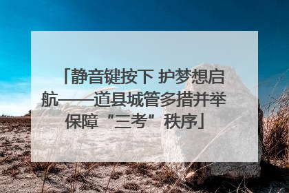 静音键按下 护梦想启航——道县城管多措并举保障“三考”秩序
