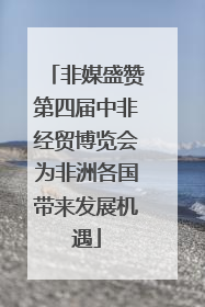 非媒盛赞第四届中非经贸博览会为非洲各国带来发展机遇