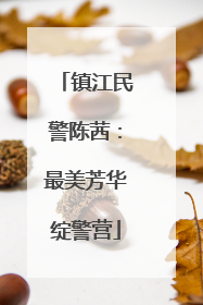 镇江民警陈茜：最美芳华绽警营