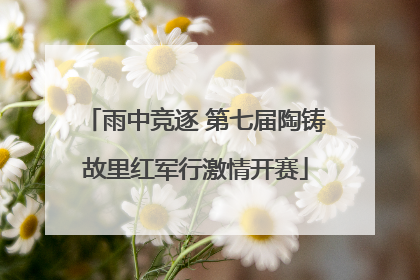 雨中竞逐 第七届陶铸故里红军行激情开赛
