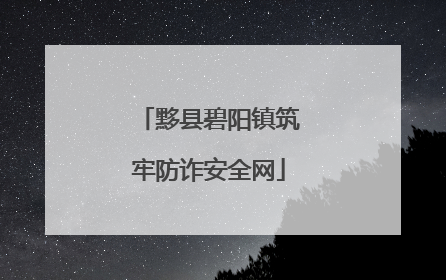 黟县碧阳镇筑牢防诈安全网