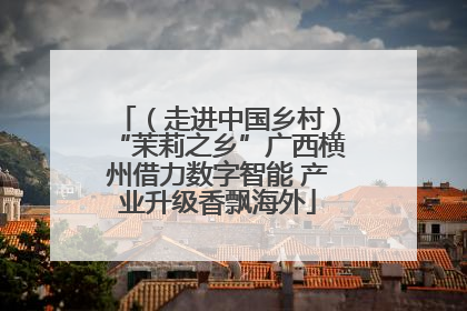 （走进中国乡村）“茉莉之乡”广西横州借力数字智能 产业升级香飘海外
