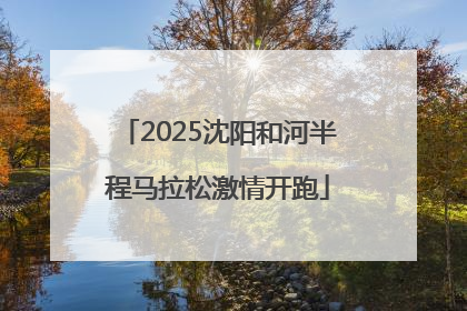2025沈阳和河半程马拉松激情开跑