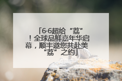 6·6超给“荔”！全球品鲜嘉年华启幕，顺丰邀您共赴美“荔”之约